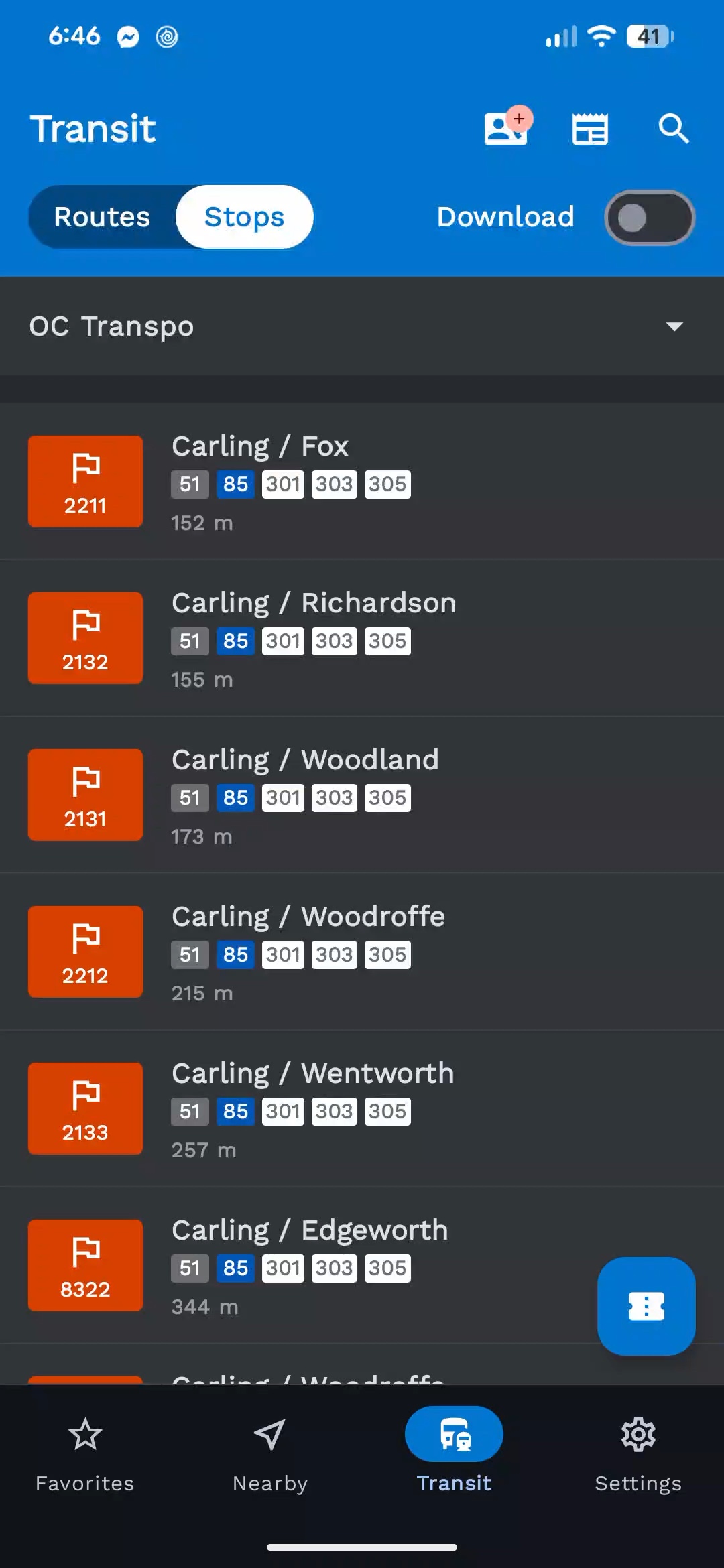 Download Offline Schedules